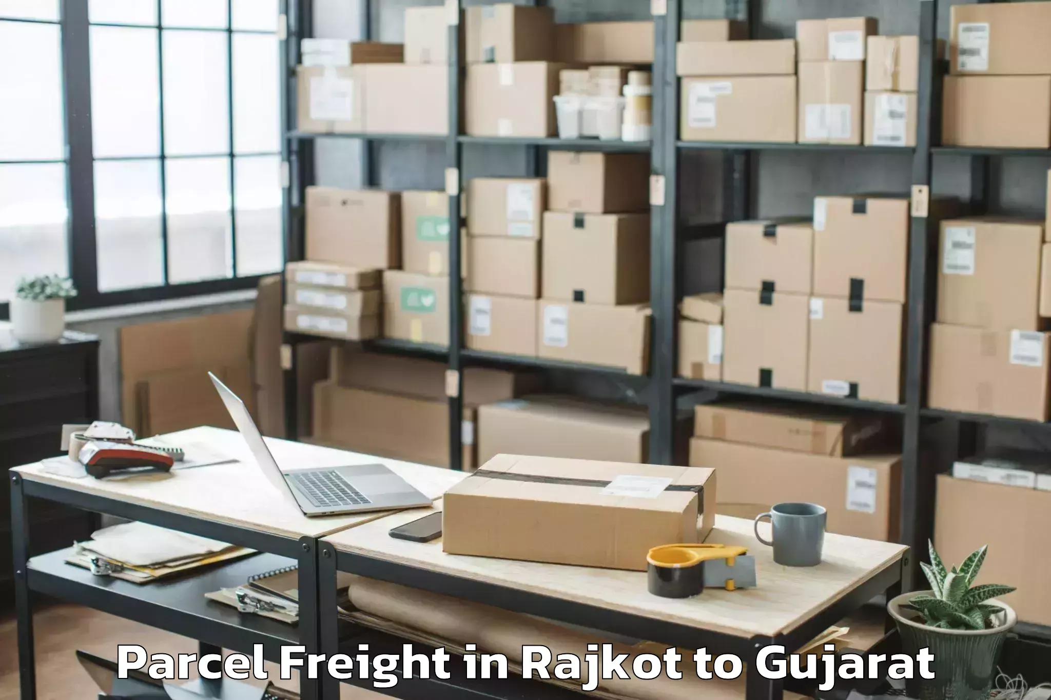 Easy Rajkot to Dharampur Valsad Parcel Freight Booking